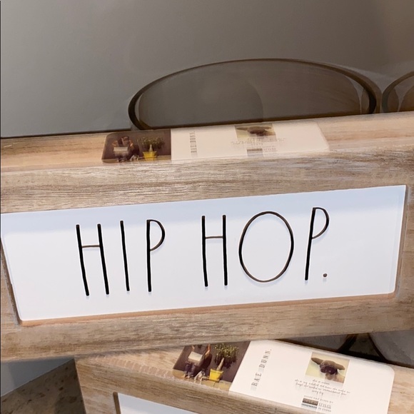 Rae Dunn “Hip Hop Bunny” wood signs. - Picture 2 of 5